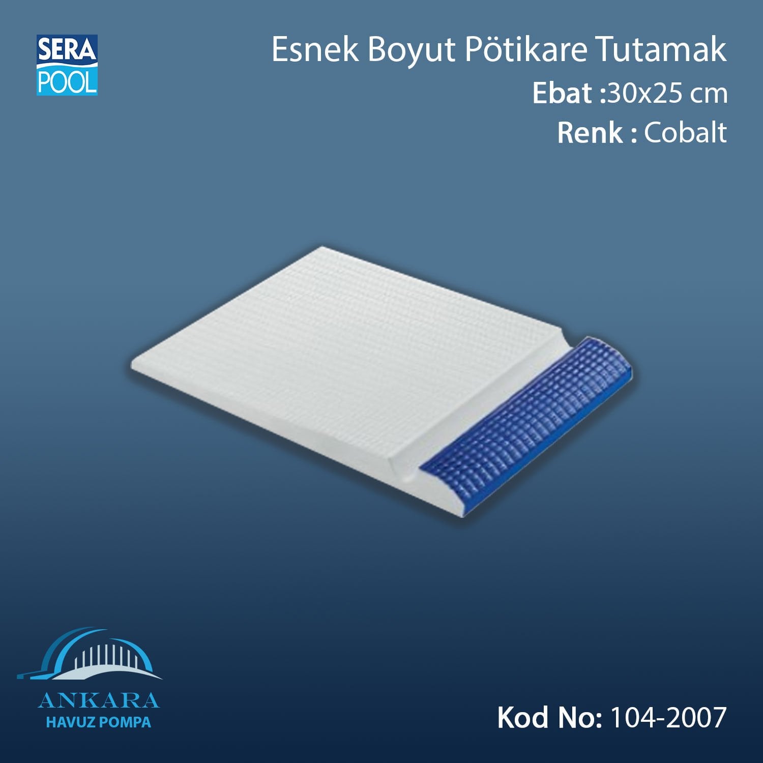 Serapool Esnek Boyut Pötikare Tutamak Kobalt