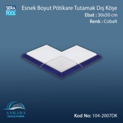 Esnek Boyut Pötikare Tutamak Dış Köşe 30x50 cm Kobalt