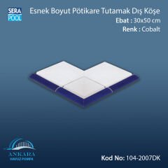 Serapool Esnek Boyut Pötikare Tutamak Dış Köşe Kobalt 30x50 cm