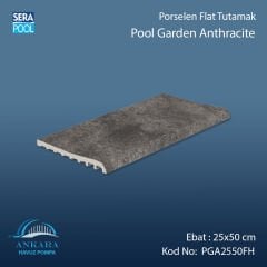 Pool Garden Anthracite 25x50 cm Flat Tutamak