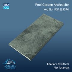 Pool Garden Anthracite 25x50 cm Flat Tutamak