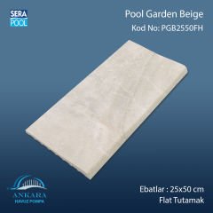 Pool Garden Beige 25x50 cm Flat Tutamak