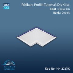Serapool Kobalt Profilli Tutamak Dış Köşe 30x50 cm (Pötikare)