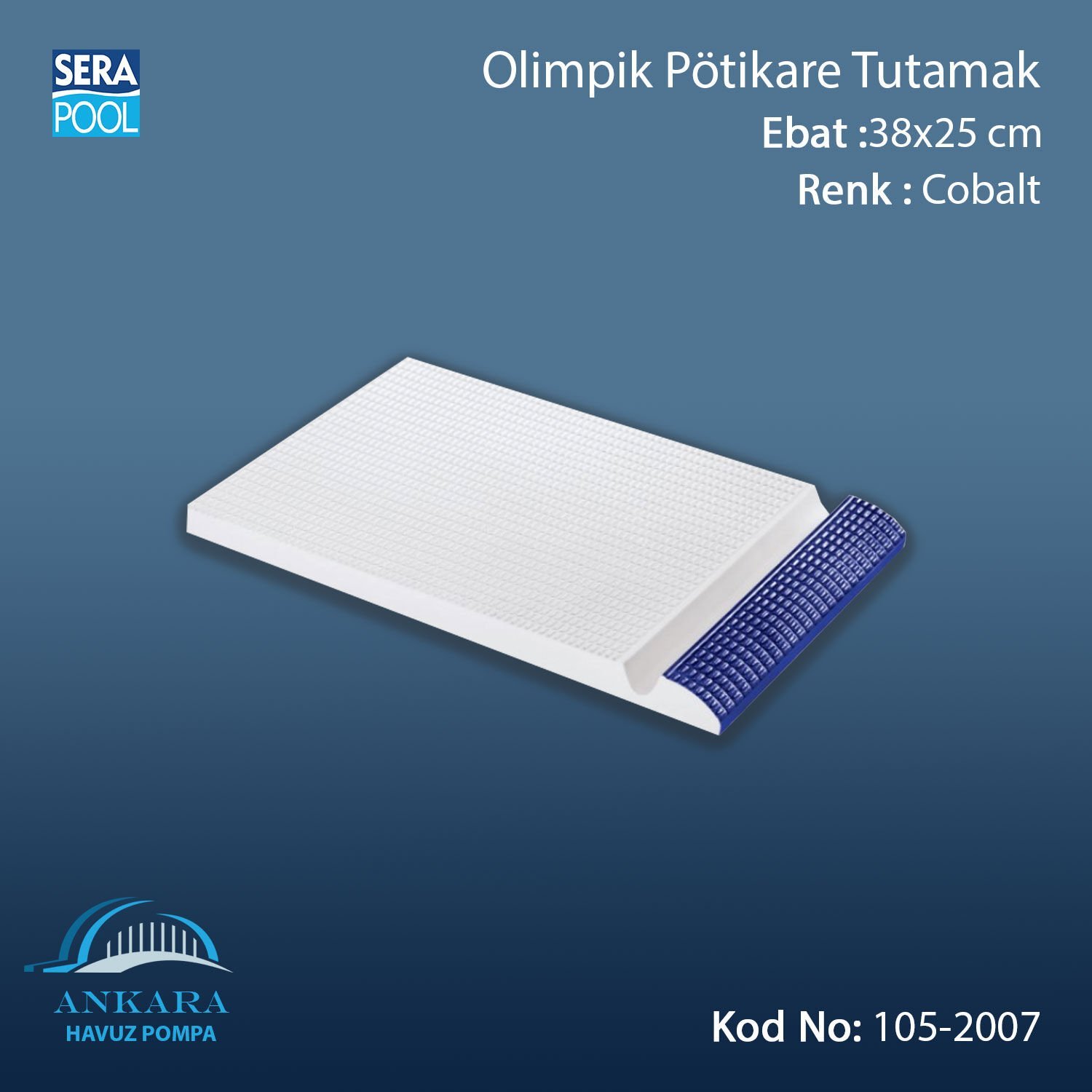 Olimpik Pötikare Tutamak 38x25 cm Kobalt
