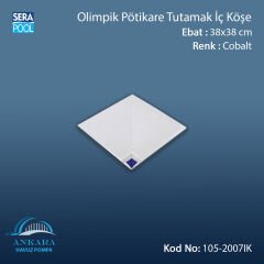 Serapool Olimpik Pötikare Tutamak İç Köşe Kobalt 38x38 cm