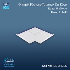 Serapool Olimpik Pötikare Tutamak Dış Köşe Kobalt 38x50 cm