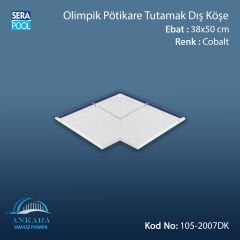 Serapool Olimpik Pötikare Tutamak Dış Köşe Kobalt 38x50 cm