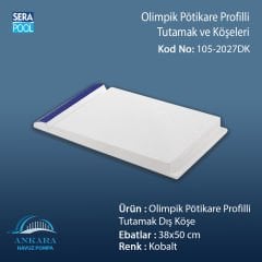 Olimpik Pötikare Profilli Tutamak 38x25 cm Kobalt