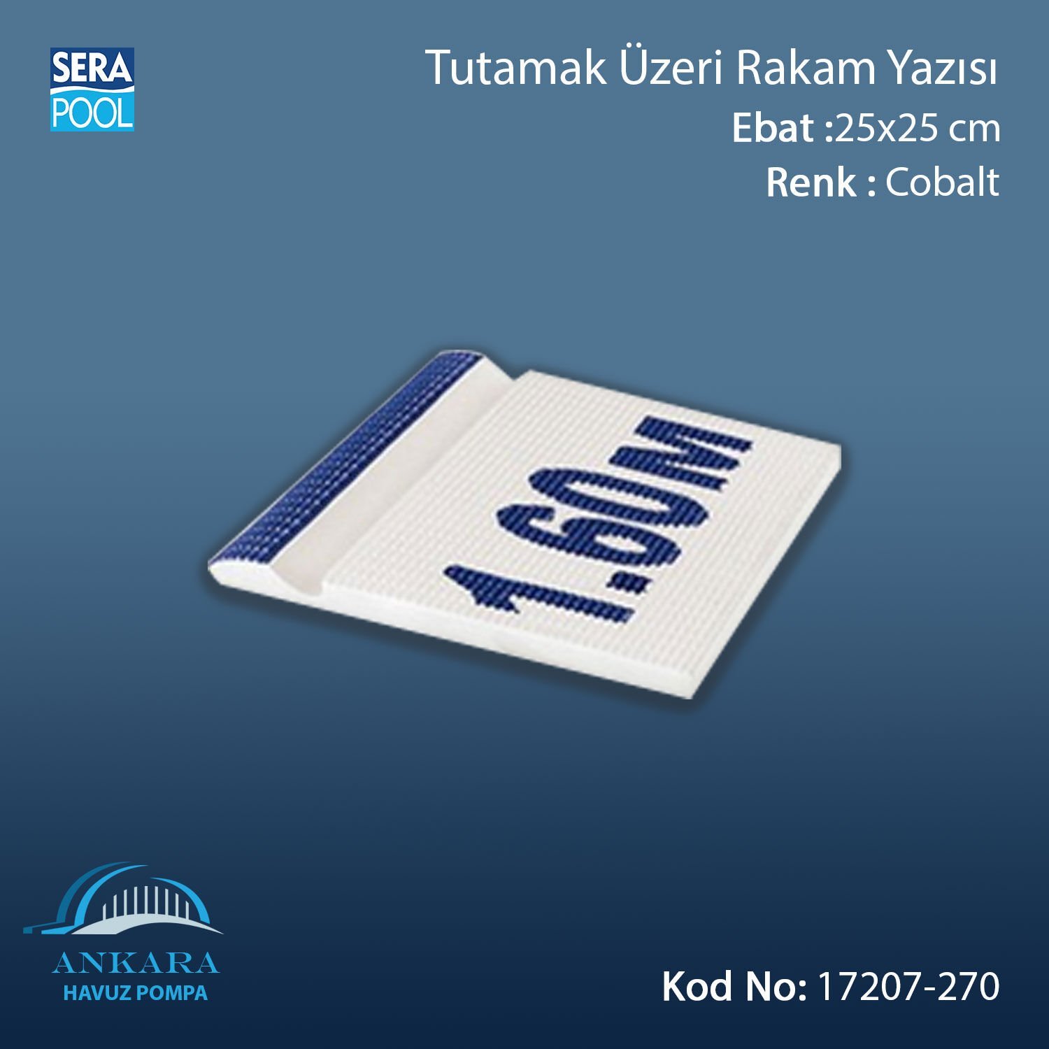 Pötikare Tutamak Üzeri Rakam Yazısı 25x25 cm Boş