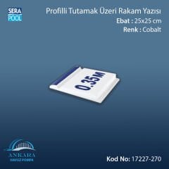 Pötikare Profilli Tutamak Üzeri Rakam Yazısı 25x25 cm Boş