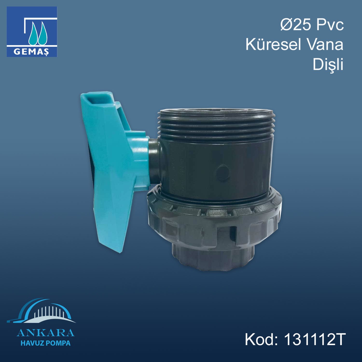 Ø32 mm Pvc Küresel Vana Dişli