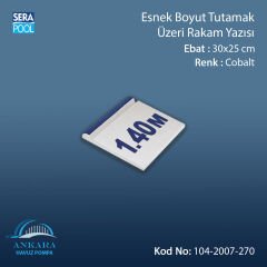 Esnek Boyut Pötikare Profilli Tutamak Üzeri Rakam Yazısı 30x25 cm Boş
