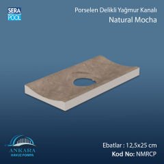 Serapool Natural Mocha 12,5x25 cm Delikli Yağmur Kanalı