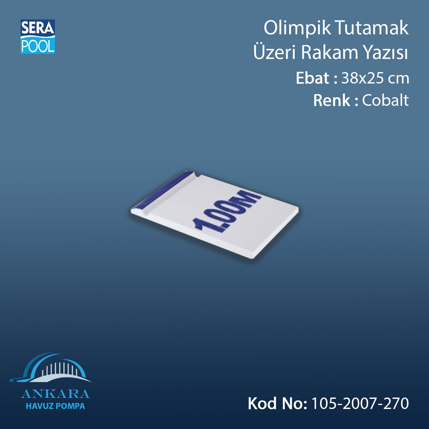 Olimpik Pötikare Tutamak Üzeri Rakam Yazısı 38x25 cm Boş