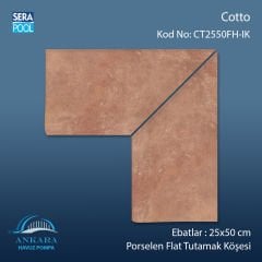Cotto 25x50 cm Porselen Flat Tutamak Köşeleri