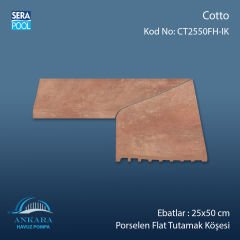 Cotto 25x50 cm Porselen Flat Tutamak Köşeleri