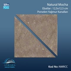 Serapool Natural Mocha 12,5x12,5 cm Yağmur Kanalı