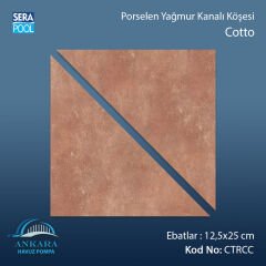 Serapool Cotto 12,5x12,5 cm Yağmur Kanalı