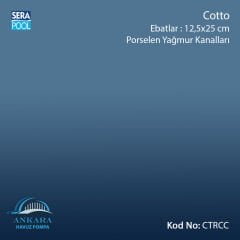 Serapool Cotto 12,5x12,5 cm Yağmur Kanalı