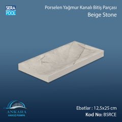 Serapool Beige Stone 12,5x25 cm Tamamlayıcı Yağmur Kanalı