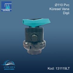 Ø110 mm Pvc Küresel Vana Dişli