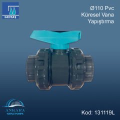 Ø110 mm Pvc Küresel Vana Yapıştırma