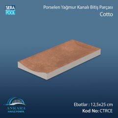 Serapool Cotto 12,5x25 cm Tamamlayıcı Yağmur Kanalı