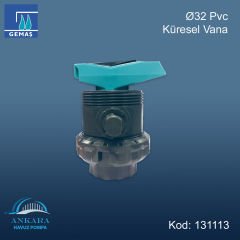 Ø32 mm Pvc Küresel Vana