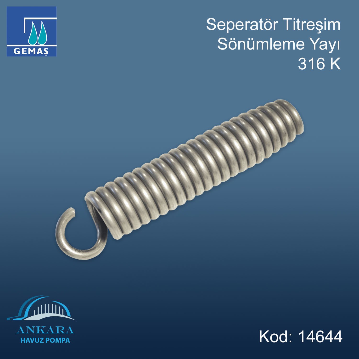Seperatör Titreşim Sönümleme Yayı 316K