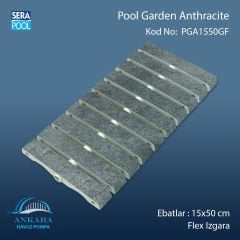 Pool Garden Anthracite 15x50 cm Flex Izgara
