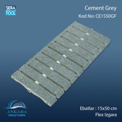Cement Grey 15x50 cm Flex Izgara