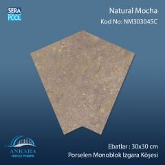 Natural Mocha 30x30 cm 45° Monoblok Izgara Köşesi