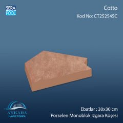 Cotto 25x25 cm 45° Monoblok Izgara Köşesi