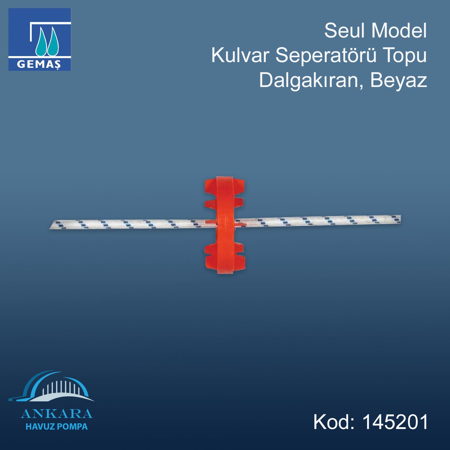 Seul Model Kulvar Seperatörü Topu, Dalgakıran, Beyaz