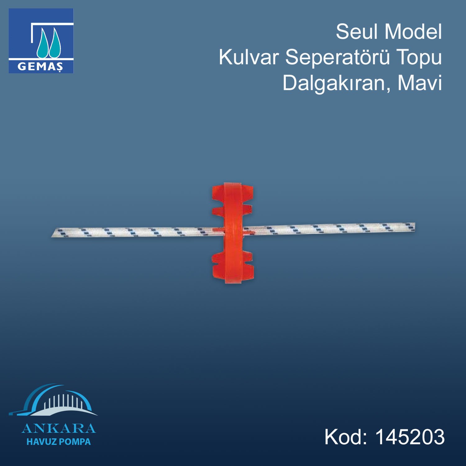 Seul Model Kulvar Seperatörü Topu, Dalgakıran, Mavi