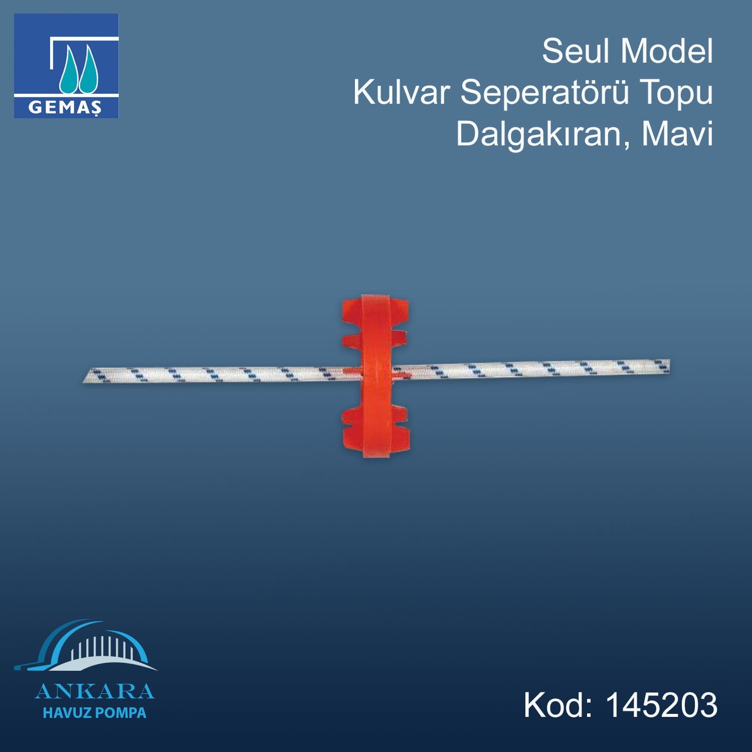 Seul Model Kulvar Seperatörü Topu, Dalgakıran, Mavi