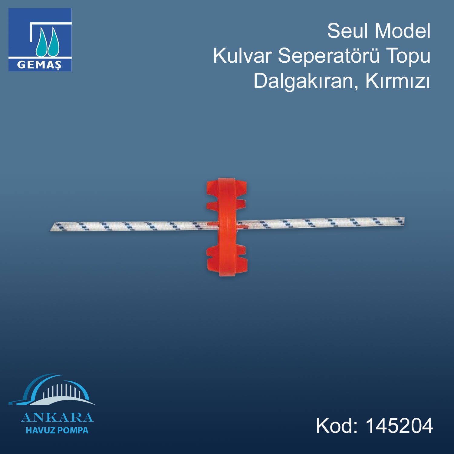 Seul Model Kulvar Seperatörü Topu, Dalgakıran, Kırmızı
