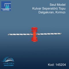 Seul Model Kulvar Seperatörü Topu, Dalgakıran, Kırmızı
