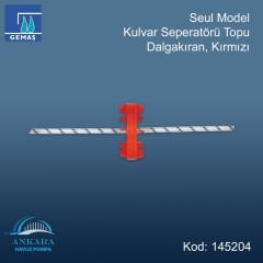 Seul Model Kulvar Seperatörü Topu, Dalgakıran, Kırmızı