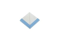 Pahlı Pötikare Kaymaz Yarı Sırlı 12,5x25 cm Açık Mavi+Sırsız