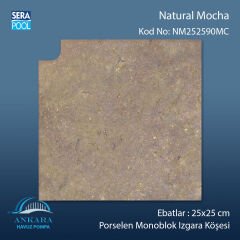 Natural Mocha 25x25 cm 90° Monoblok Izgara Köşesi