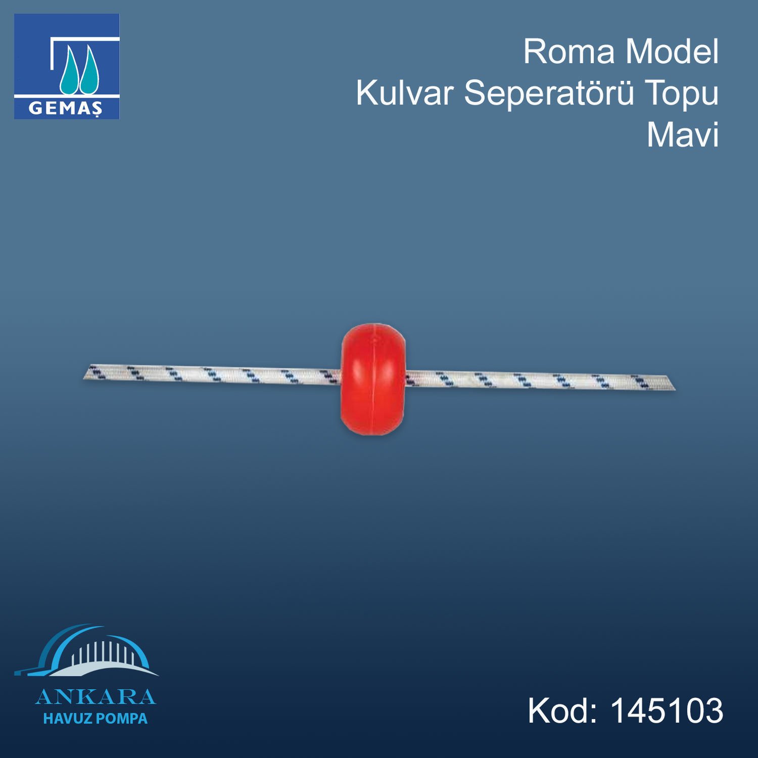 Seul Model Kulvar Seperatörü Topu, Mavi