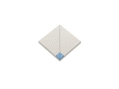 Pahlı Pötikare Kaymaz Yarı Sırlı İç Köşe 12,5x12,5 cm Açık Mavi+Sırsız