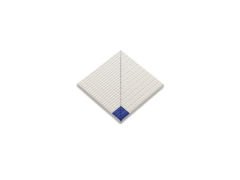 Serapool Pahlı Pötikare Kaymaz Yarı Sırlı İç Köşe 12,5x12,5 cm Kobalt+Sırsız