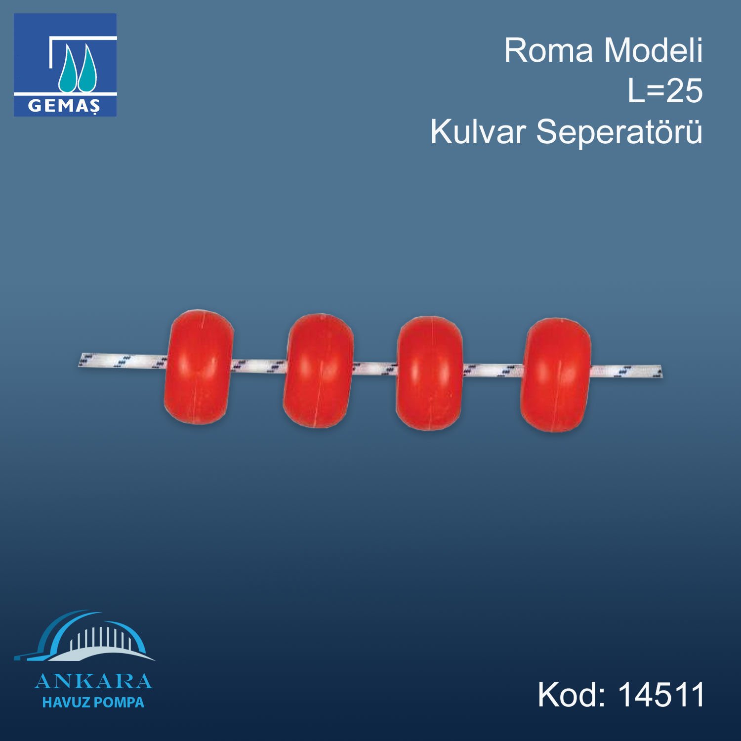 Roma Modeli Kulvar Seperatörleri L=25