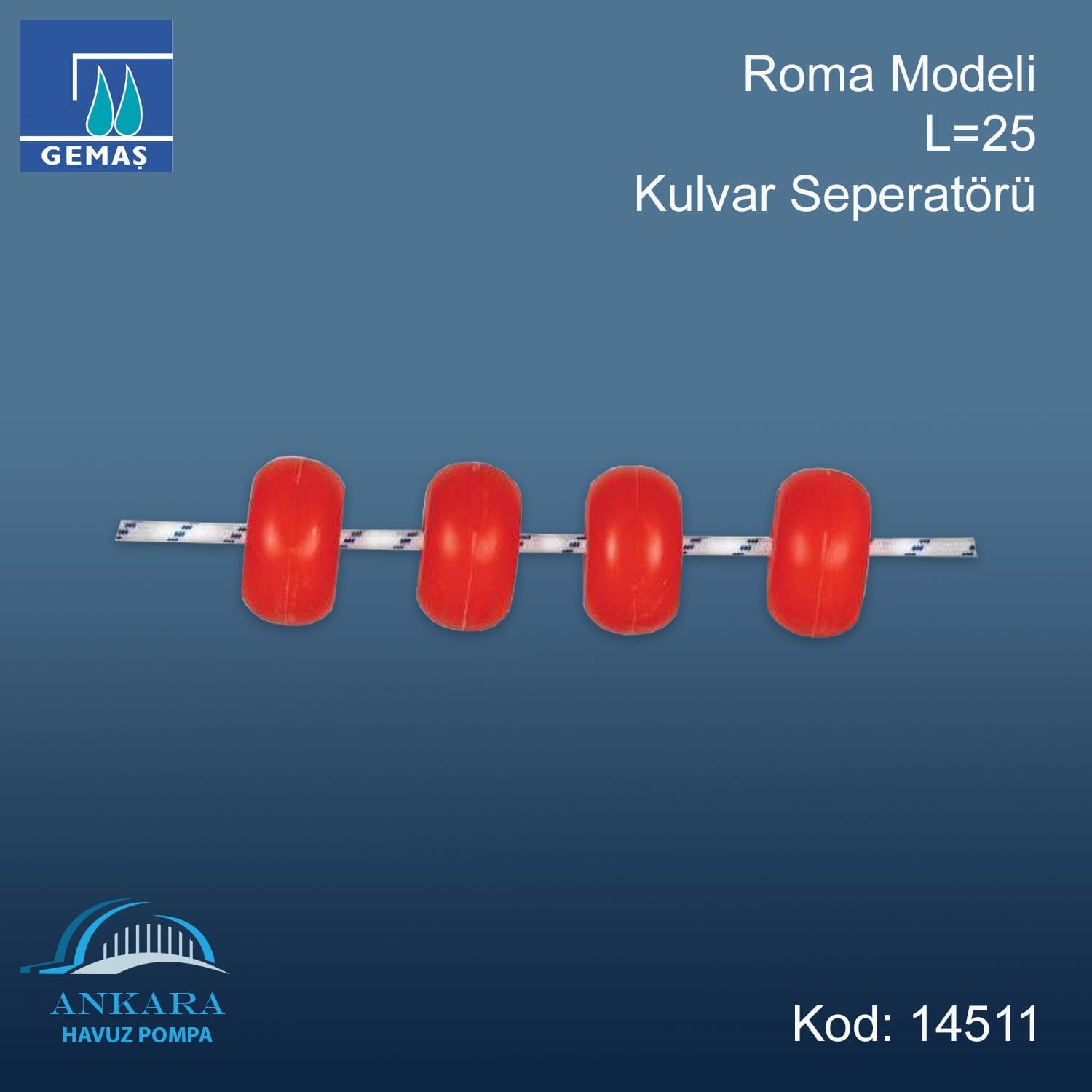 Roma Modeli Kulvar Seperatörleri L=25