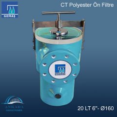 CT Polyester Ön Filtre 20 LT 6''- Ø160