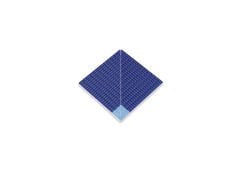 Pahlı Pötikare Kaymaz Yarı Sırlı İç Köşe 12,5x12,5 cm Açık Mavi+Kobalt