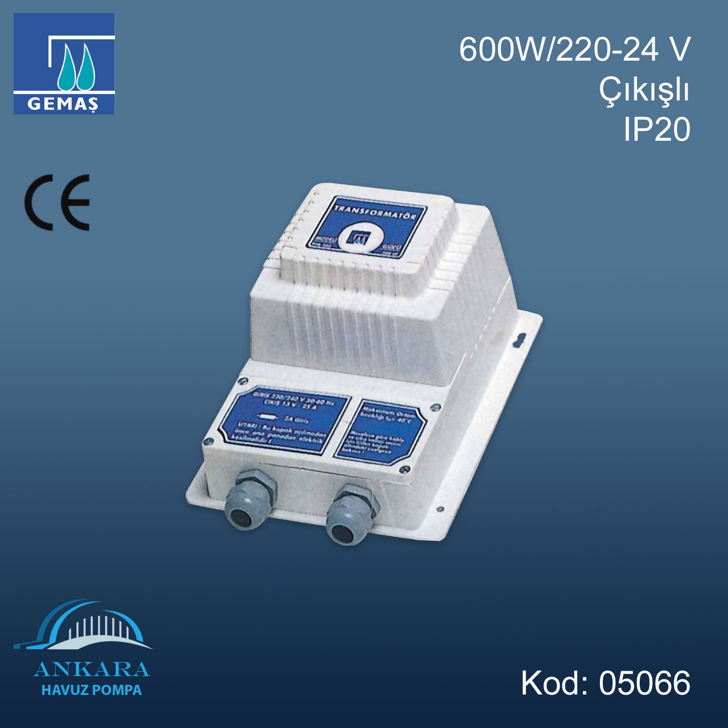 600W / 220-24V Çıkışlı IP20