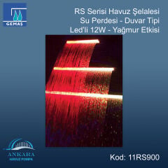 RS Serisi - Su Perdesi - Duvar Tipi - Led'li 12W Yağmur Etkisi